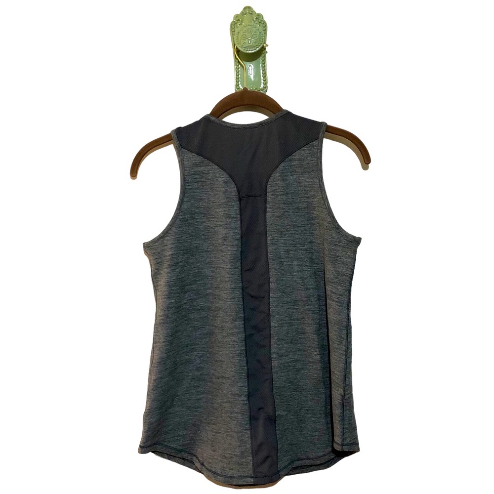 Cuddl Duds Sport Layer Tank Mesh Racerback Yoga Gym Workout Running Grey